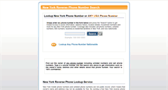 Desktop Screenshot of ny-phone-lookup.com